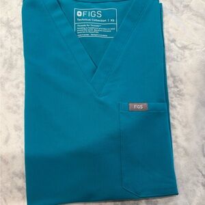 Figs Teal Women’s Scrub Top Size XS